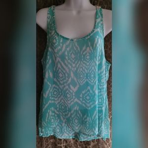 Annabelle Sheer Sleeveless Top Size Large